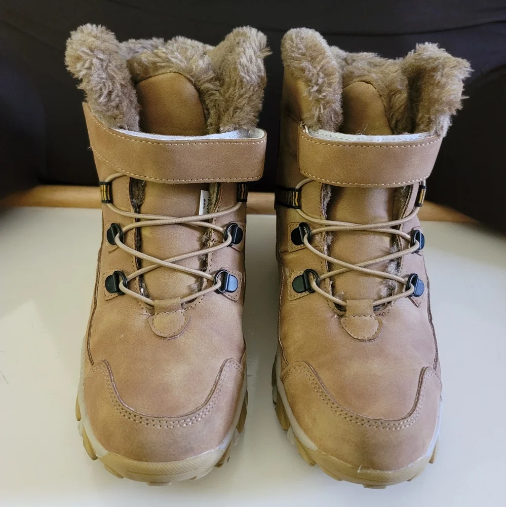 Hobibear Kids Winter Plush Fur Boots Size 38